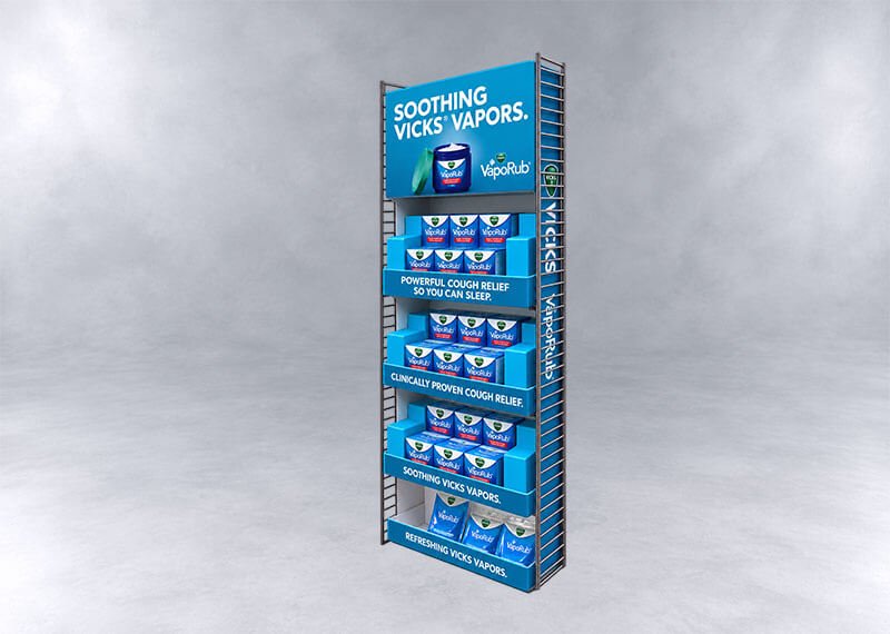 Vicks VapoRub Retail Display Rack