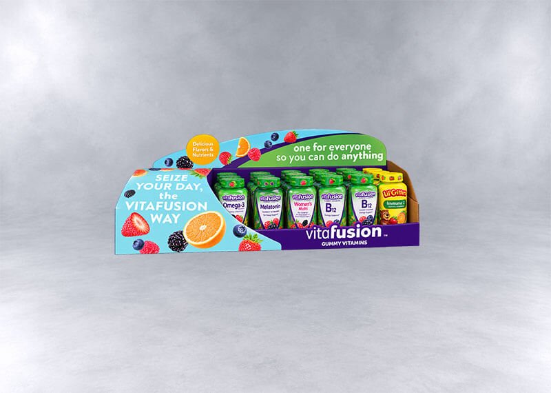 Vitafusion Gummy Vitamin Display Tray