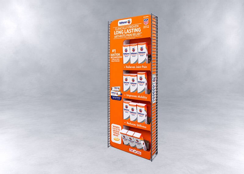 Voltaren Long-Lasting Relief Display Rack
