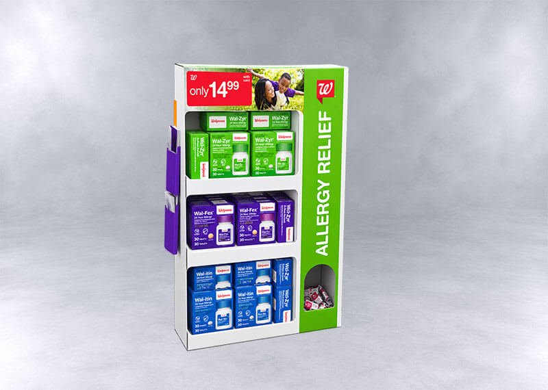Walgreens Allergy Relief Display Stand