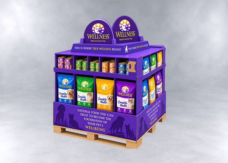 Wellness Pet Food Pallet Display