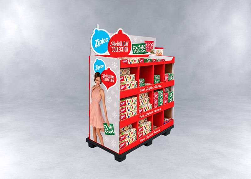 Ziploc Holiday Collection Display Pallet