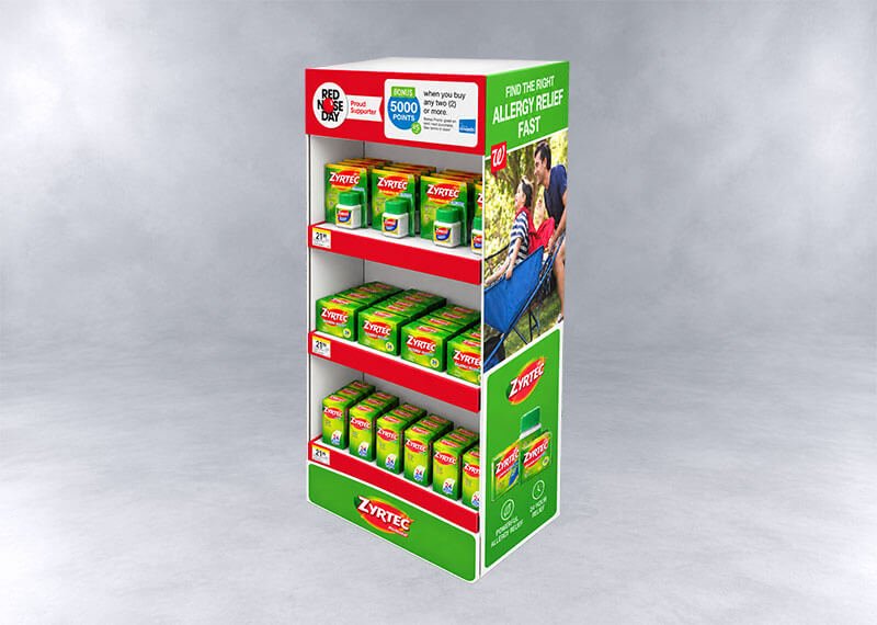 Zyrtec Allergy Relief Retail Display